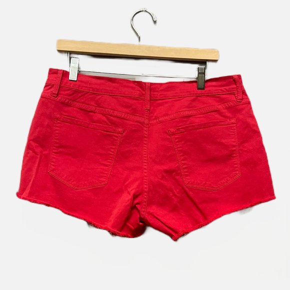 NWT! Frame Le Cutoff Denim Shorts Red/31 - Picture 2 of 7